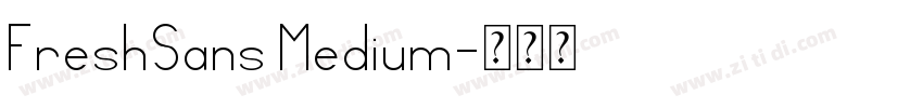 FreshSans Medium字体转换
